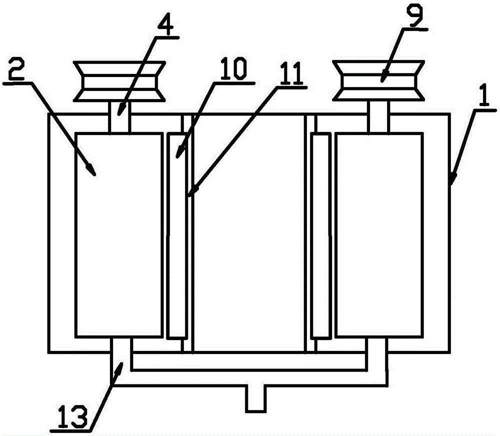 Wastewater treatment filtering device