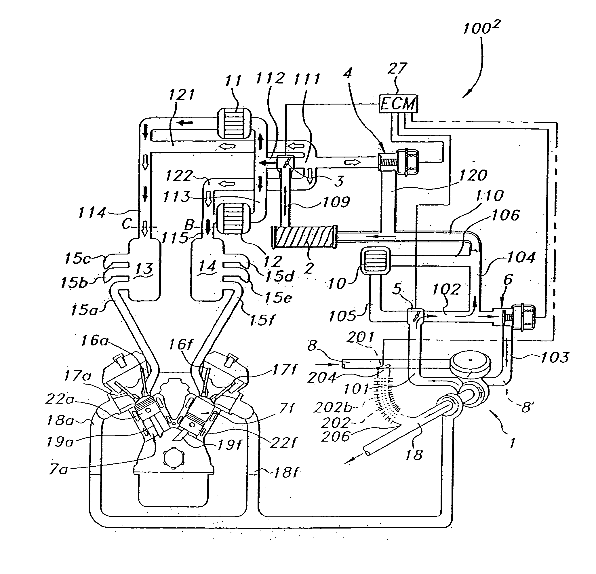 Internal combustion engine and working cycle