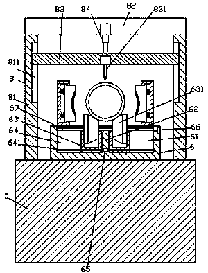 A punching device suitable for steel pipes of different diameters