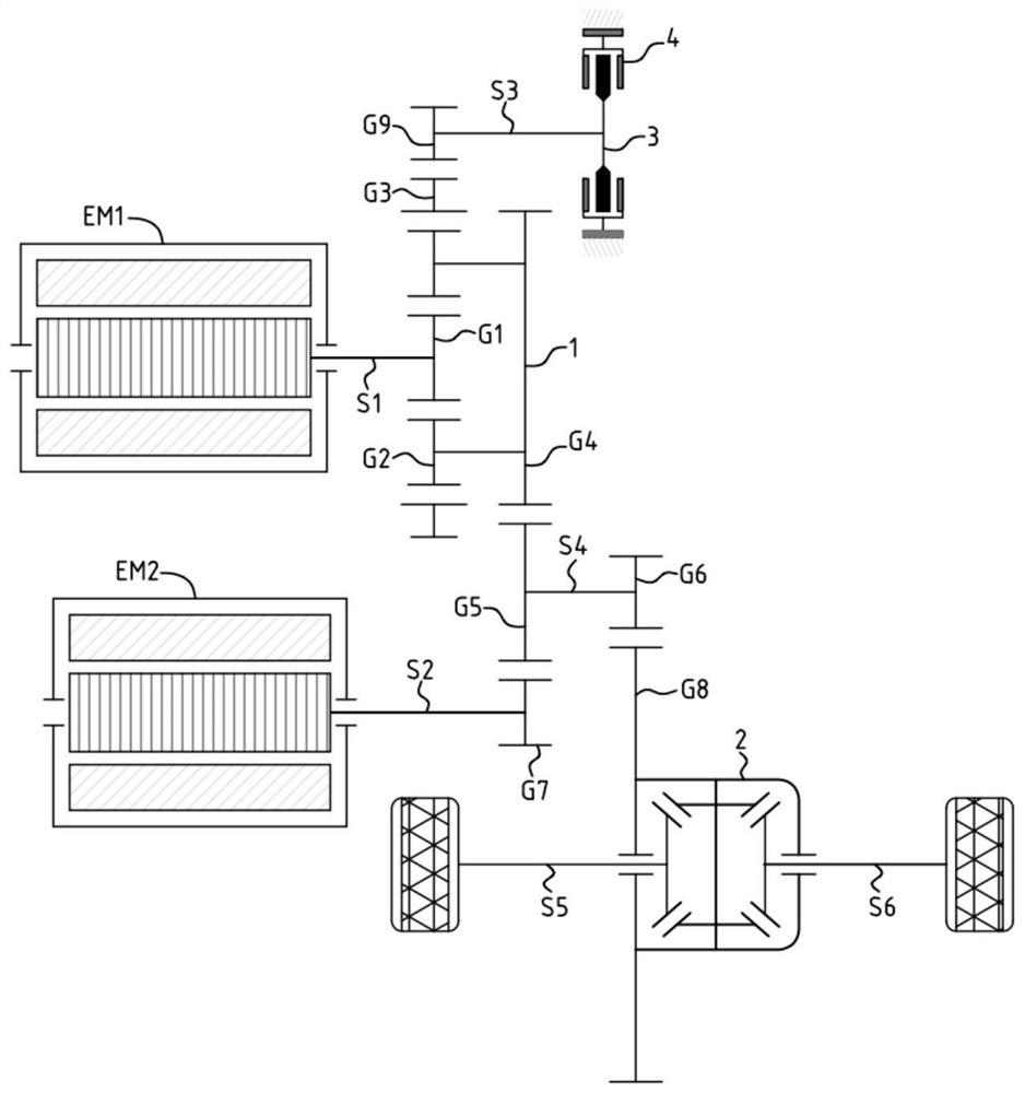 Dual-motor high-low speed interval power system