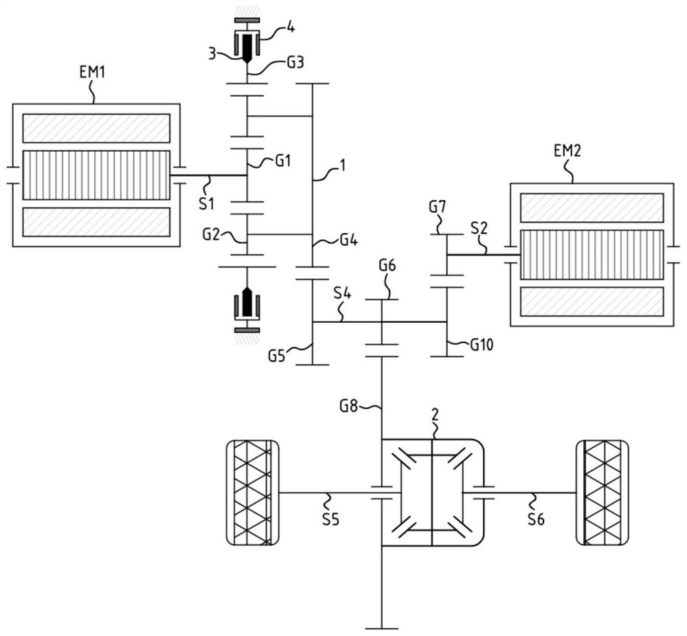 Dual-motor high-low speed interval power system