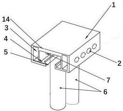 Aluminum template connection piece