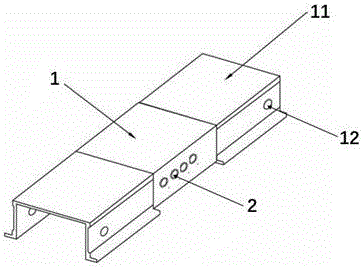 Aluminum template connection piece