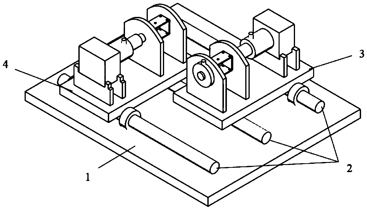 Structure bending moment measuring device under pure bending condition