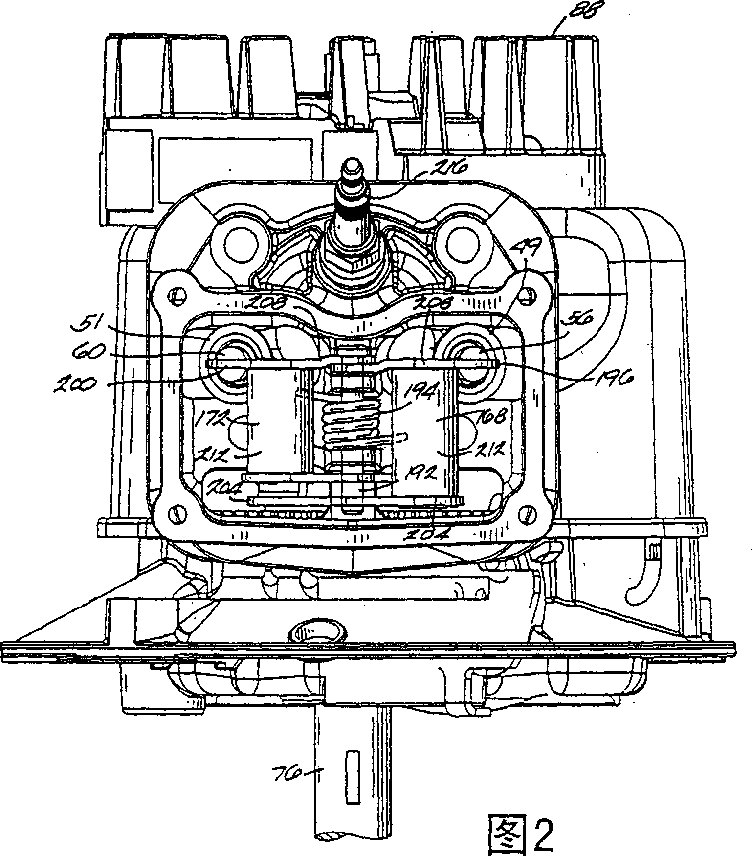 Direct lever overhead valve system