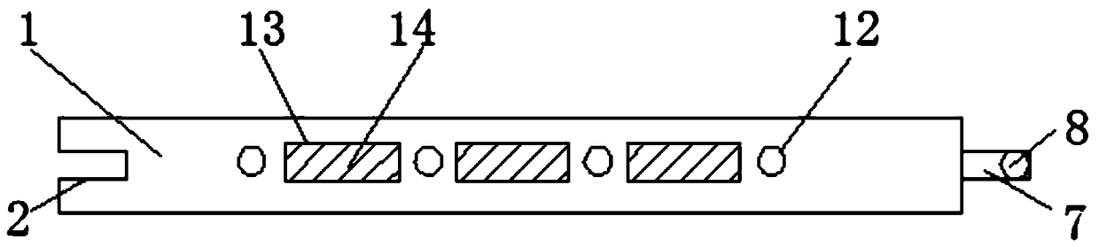 Environment-friendly lightweight partition slab structure for building