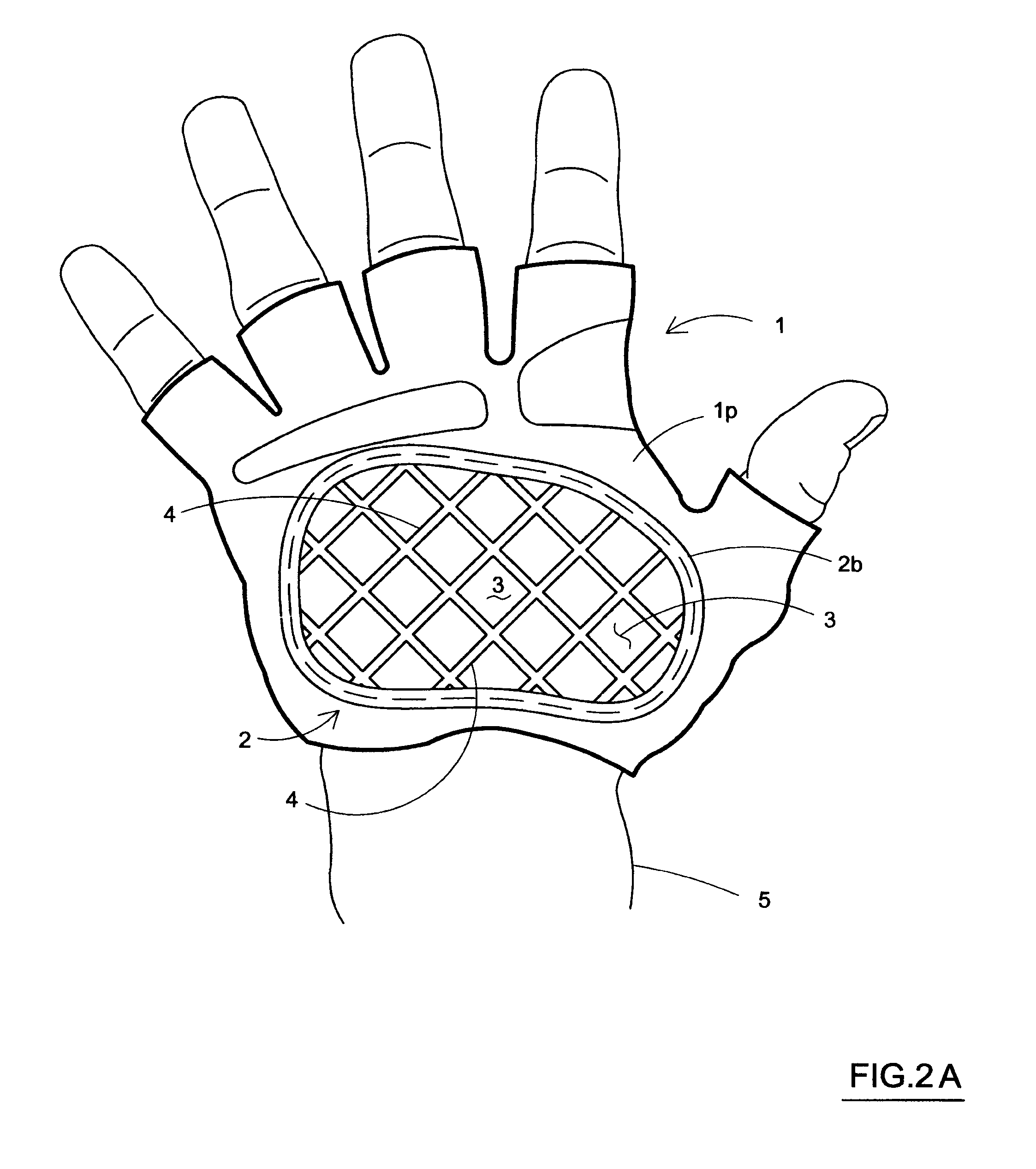 Cycling Glove And Support Area Pads