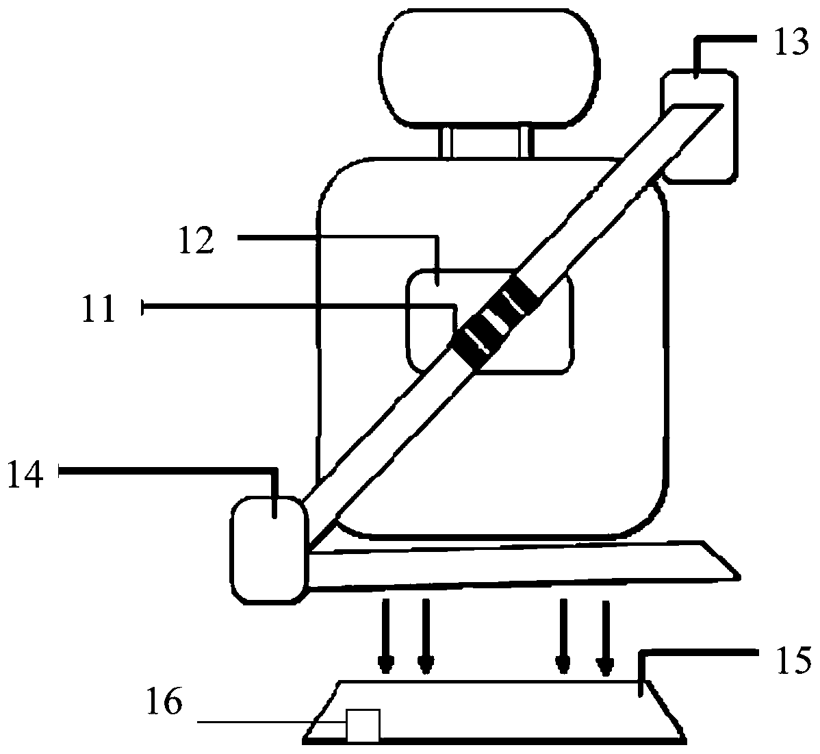 Safety monitoring system and method based on automobile chair and safety belt