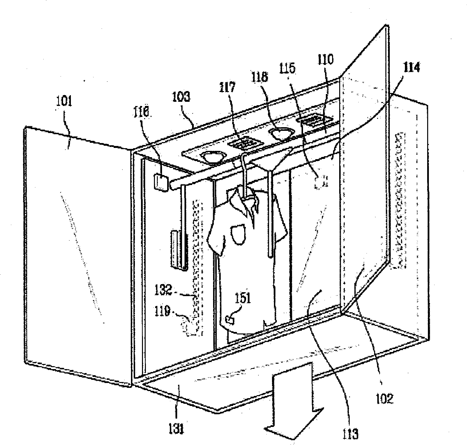 Clothing drying device and its control method