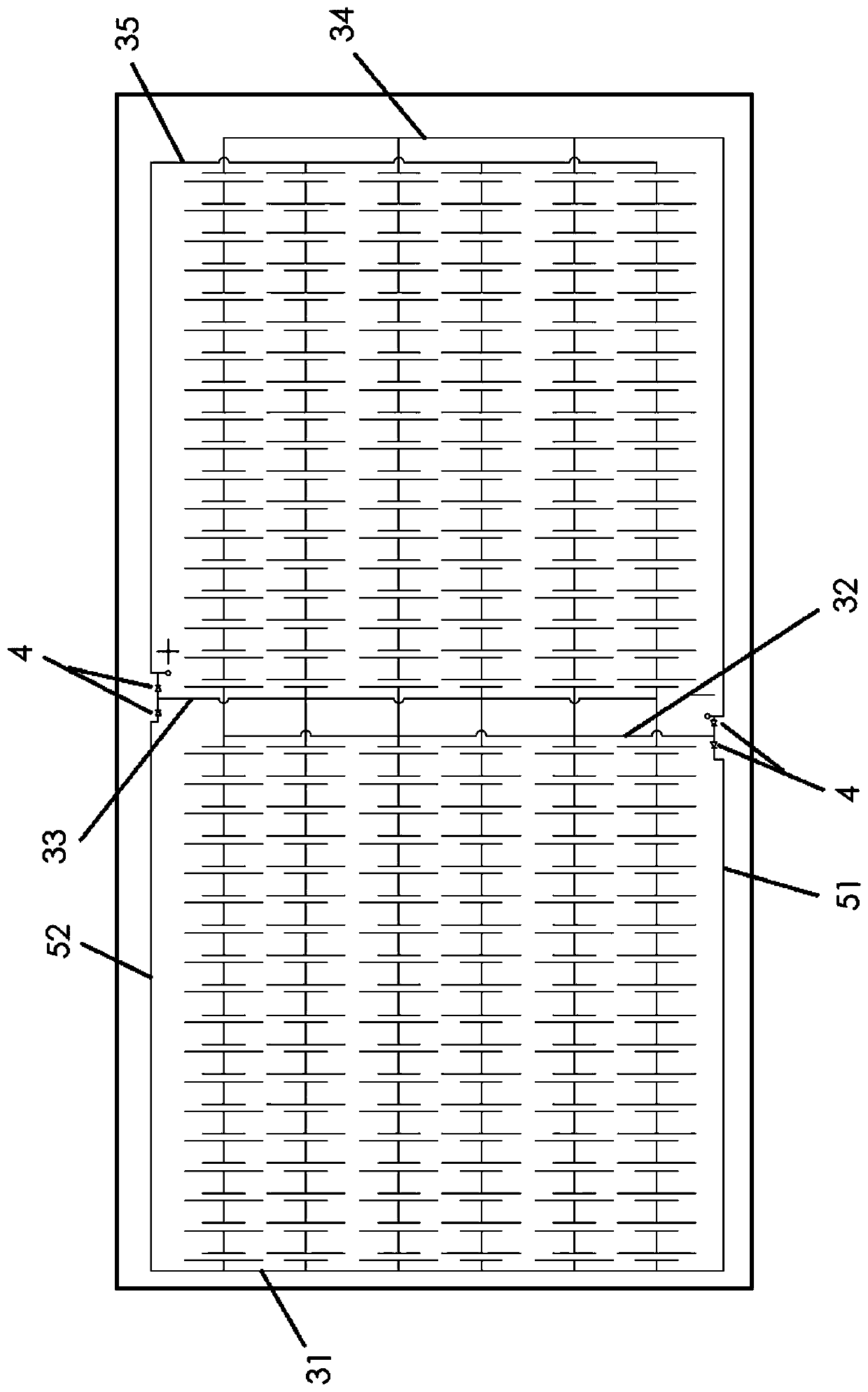 High-performance crystalline silicon battery assembly and solar battery panel