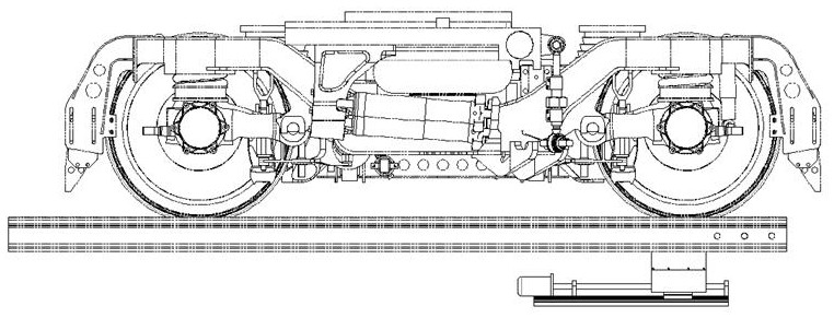 Vehicle body completion bogie moving alignment device
