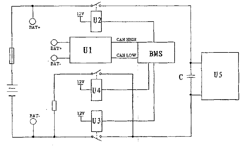 Method and apparatus for measuring and calculating hybrid power vehicle high-pressure energy management system insulating resistance