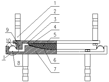 A steel damping energy-dissipating spherical steel support