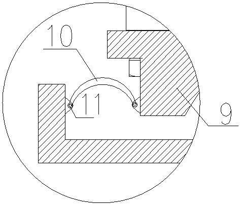 A steel damping energy-dissipating spherical steel support