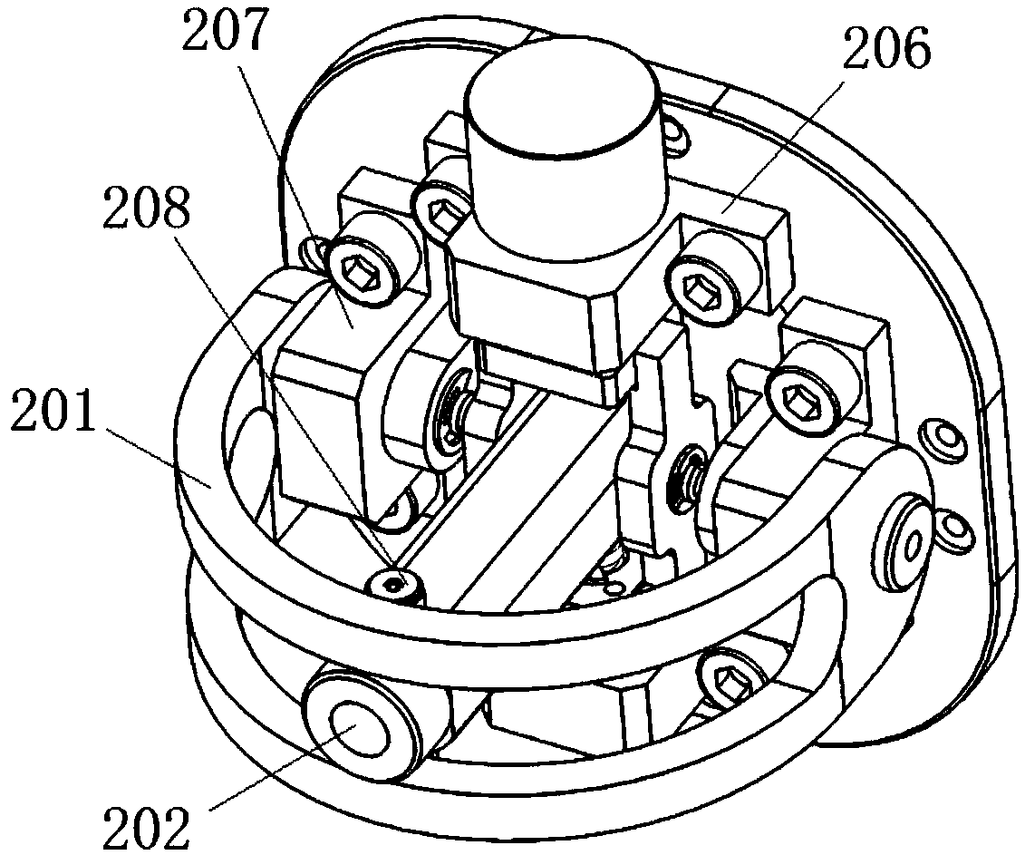 Two-degree-of-freedom variable-rigidity ball-and-socket joint of robot