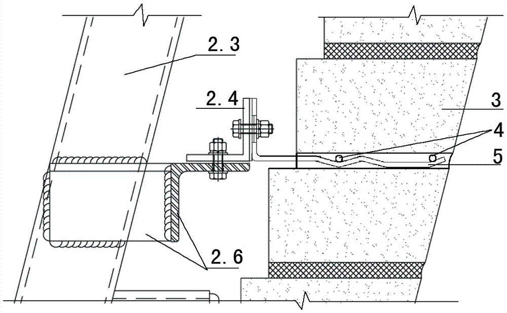 Inverted-cone-shaped cantilever brick multi-arch curtain wall system and construction method thereof