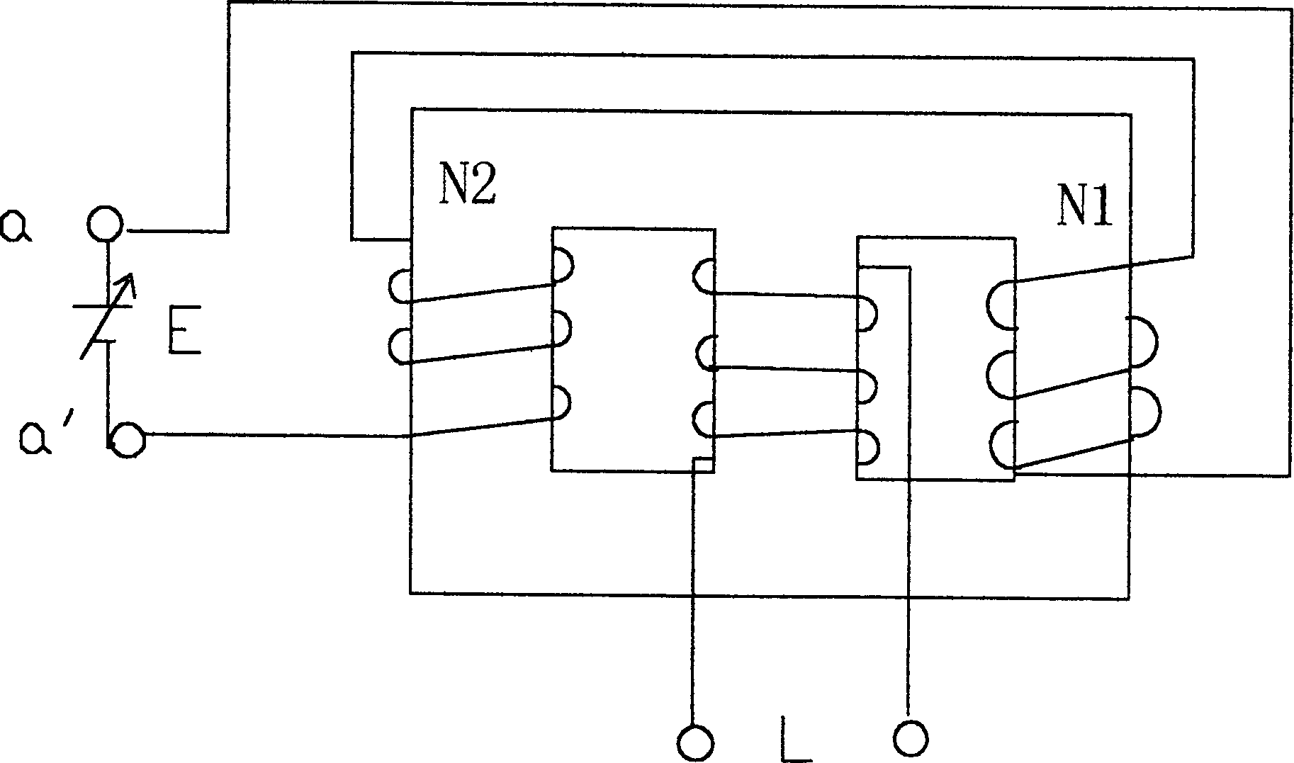 Controllable inductance of AC field magnetic amplifier and its application