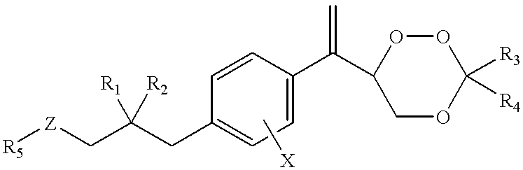 Substituted 1,2,4-trioxanes as antimalarial agents and a process of producing the substituted 1,2,4-trioxanes