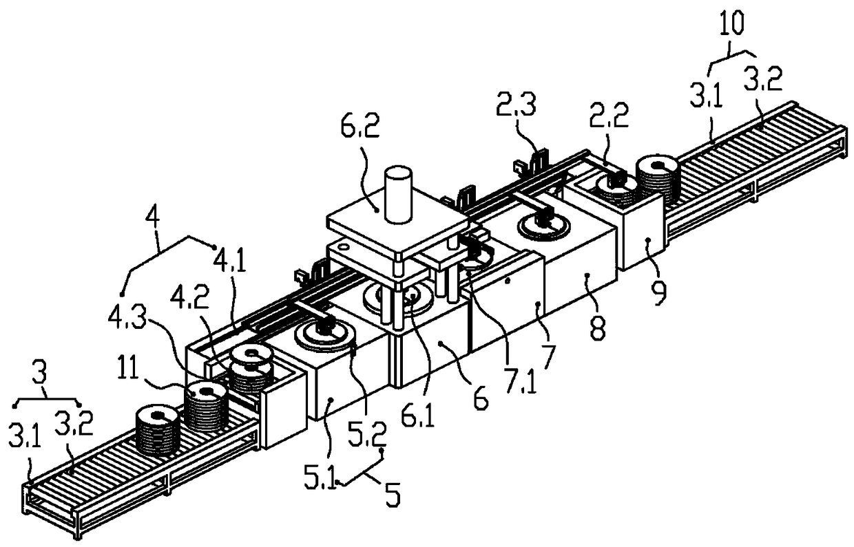 Pipe pile welding production line