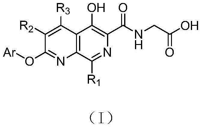 5-hydroxy-1,7-naphthyridine compound substituted by aryloxy group or hetero-aryloxy group, preparation method and pharmaceutical application thereof