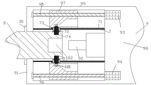 Power supply equipment power supply interface device with rollers