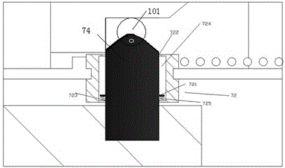 Power supply equipment power supply interface device with rollers