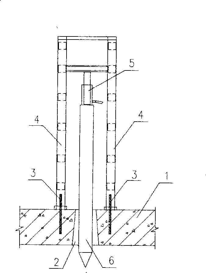 Construction method of prestressed anchor rod static pressure pile