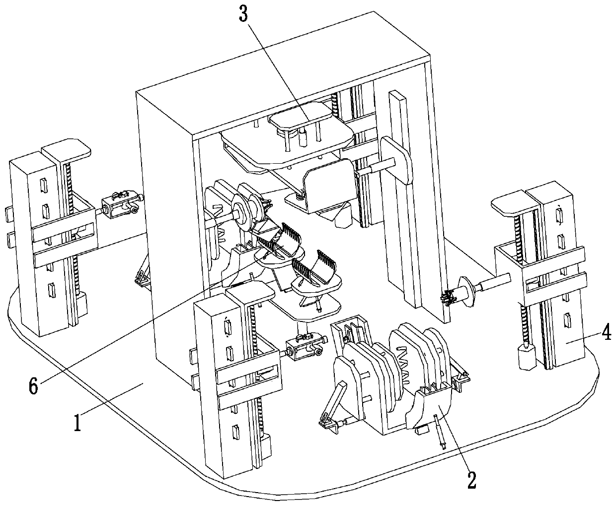 An automatic recycling equipment for discarded shared bicycle body parts