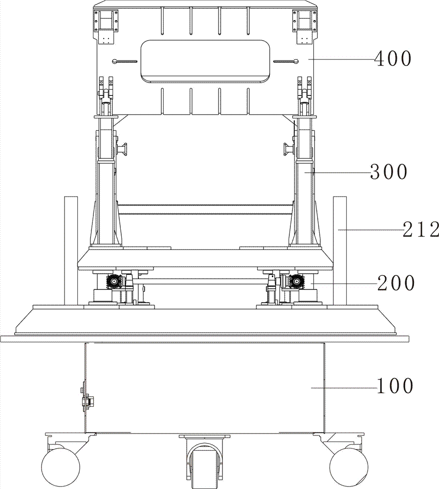 Solar photovoltaic panel rotation support structure
