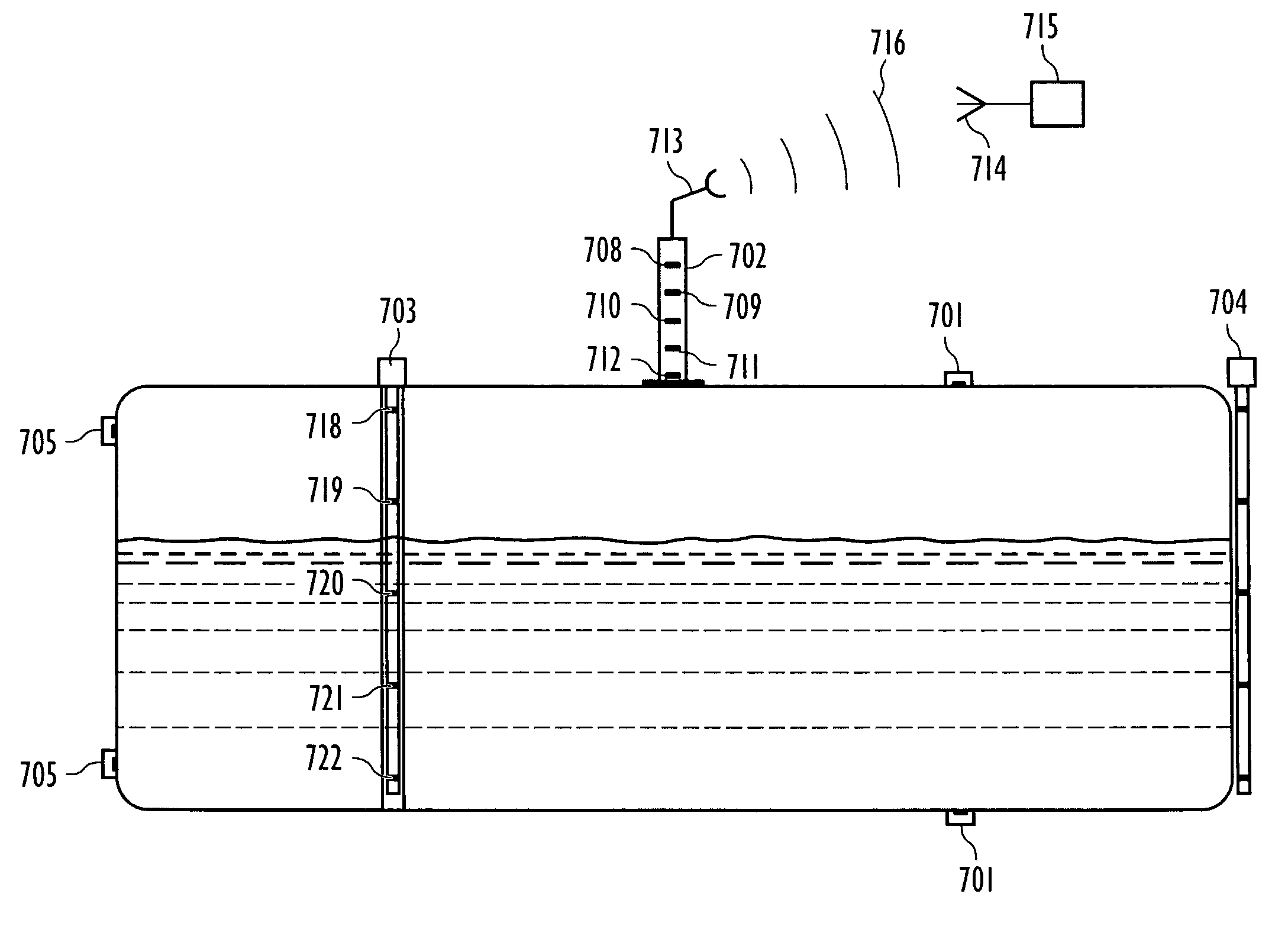 Method and apparatus for material indentification by means of gravitational field analysis