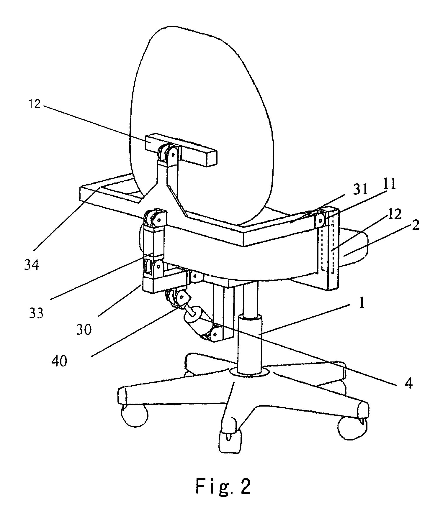 Chair with a synchronous coordinating system for the chair back