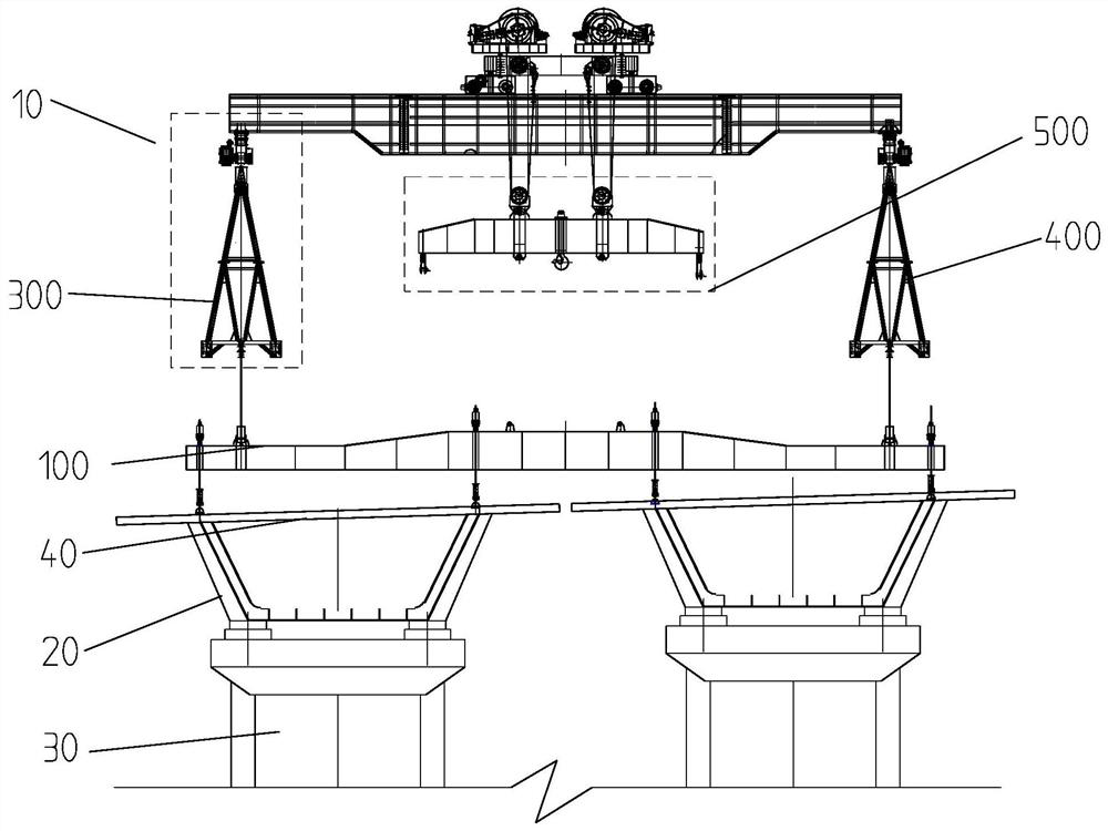 Construction method of large-span reinforced concrete bridge