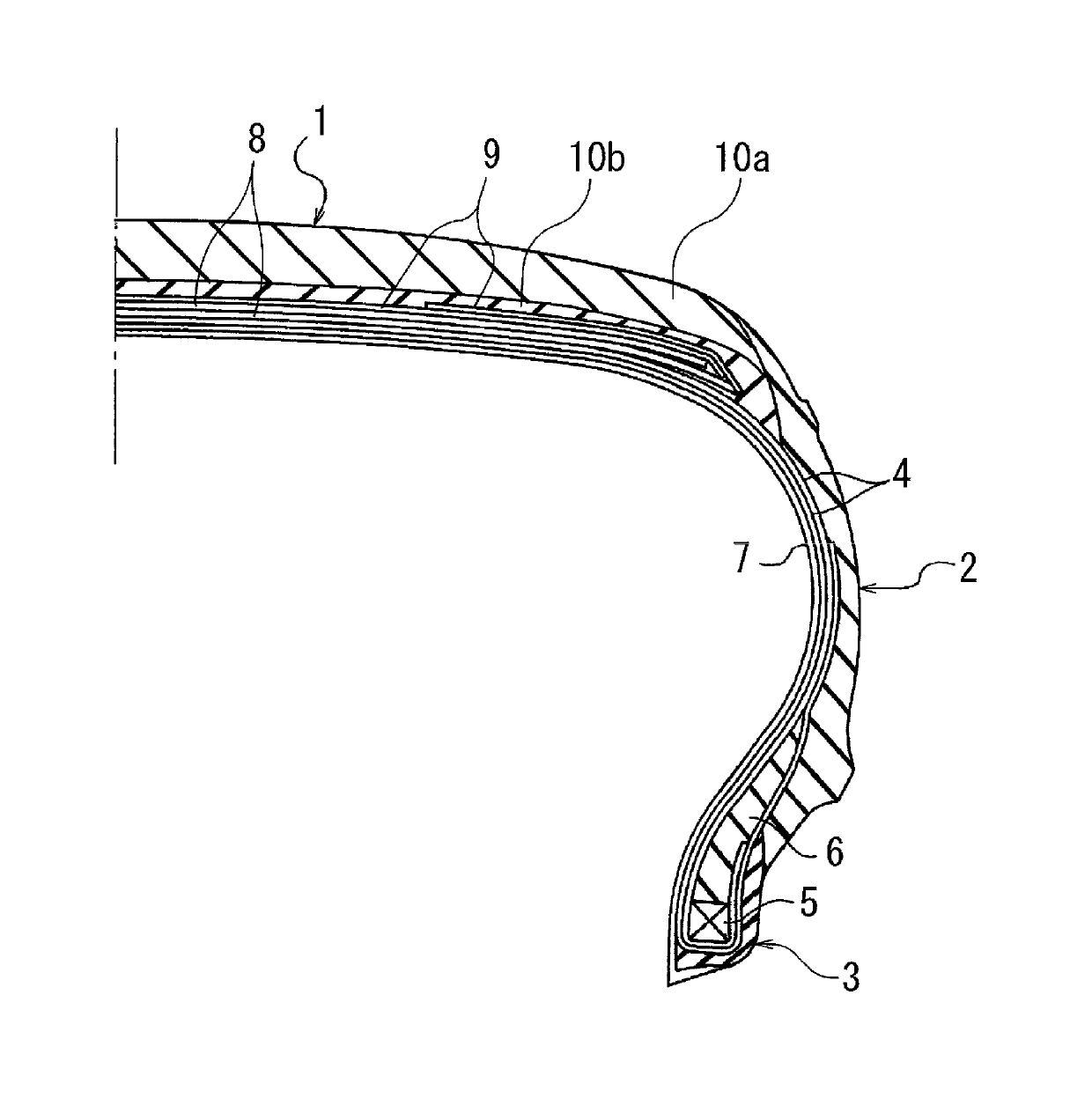 Rubber composition and pneumatic tire using same