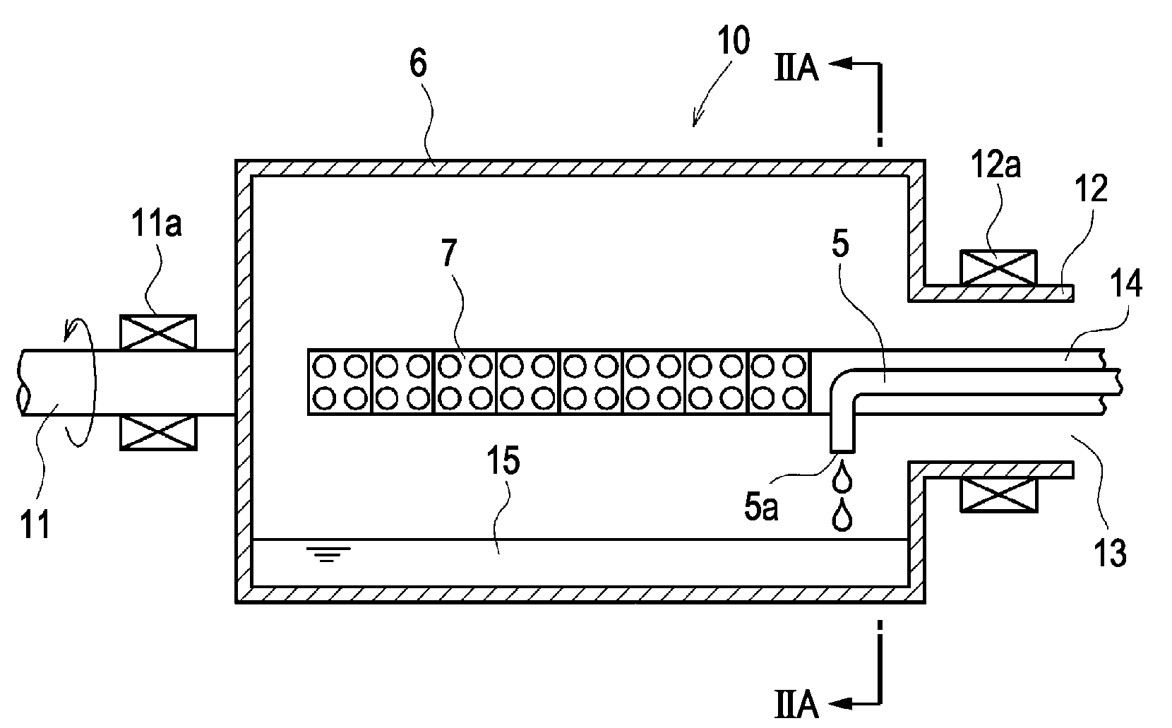 Waste liquid treating device