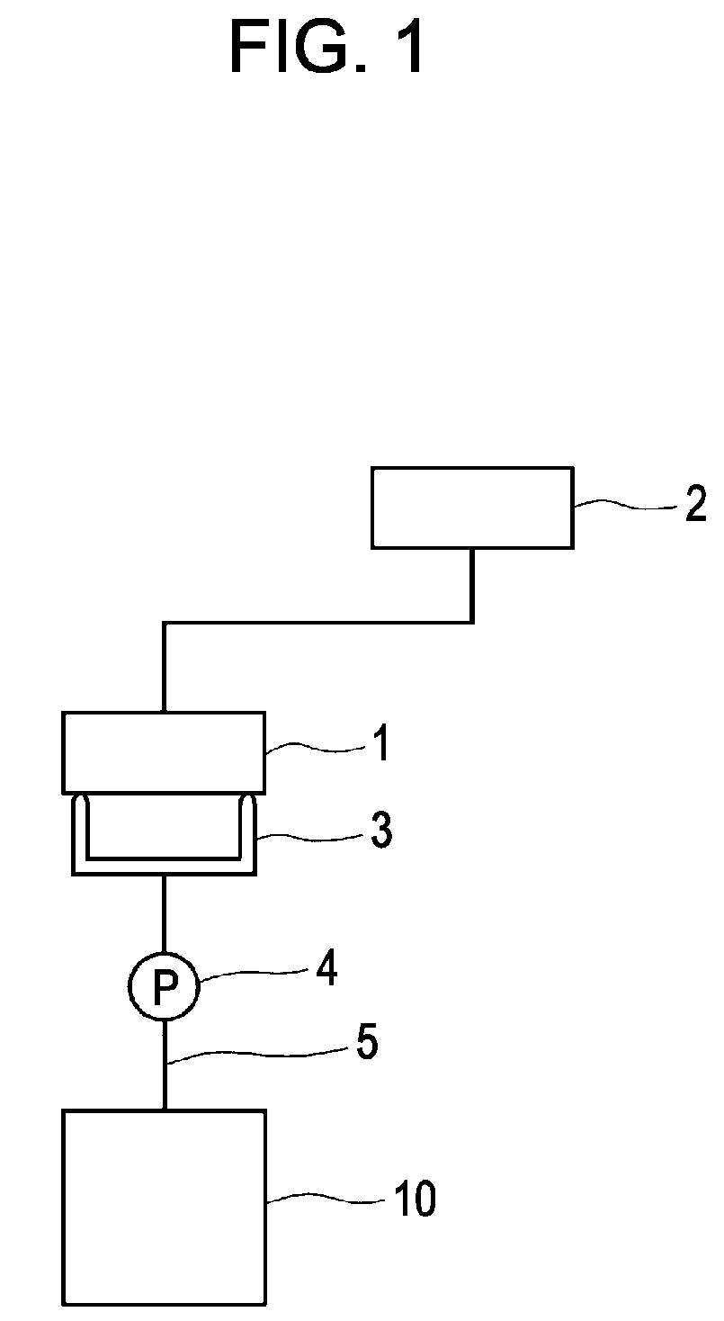 Waste liquid treating device