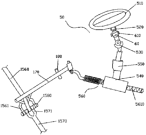 Independent suspension mechanism and steering mechanism with motor vehicle front wheels capable of jumping uprughtly
