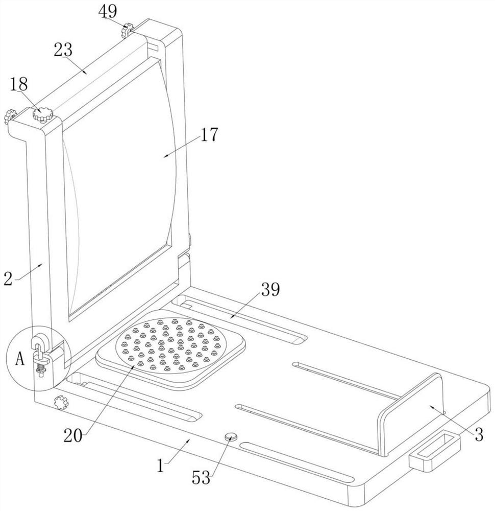 Patient limb supporting and nursing device for radiotherapy department