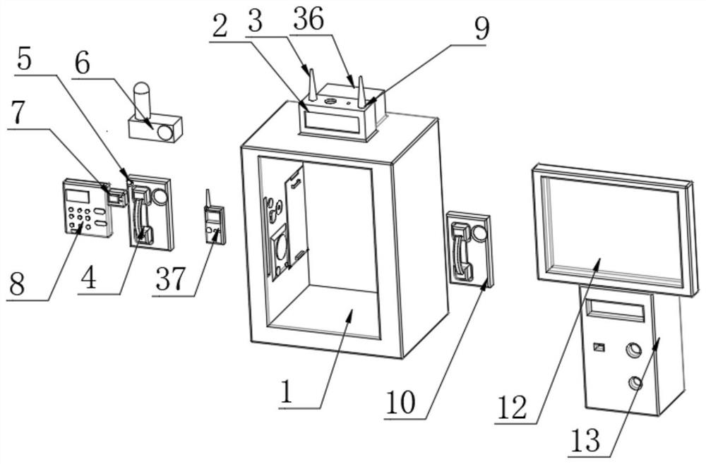 Elevator wireless rescue system based on Internet of Things technology and using method thereof