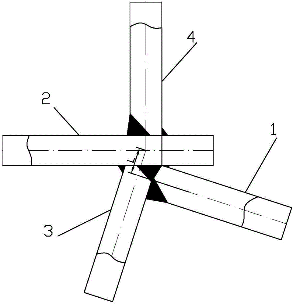 Inclined double-bottom ship based on four-center alignment connection of inner bottom plate and side horizontal girder