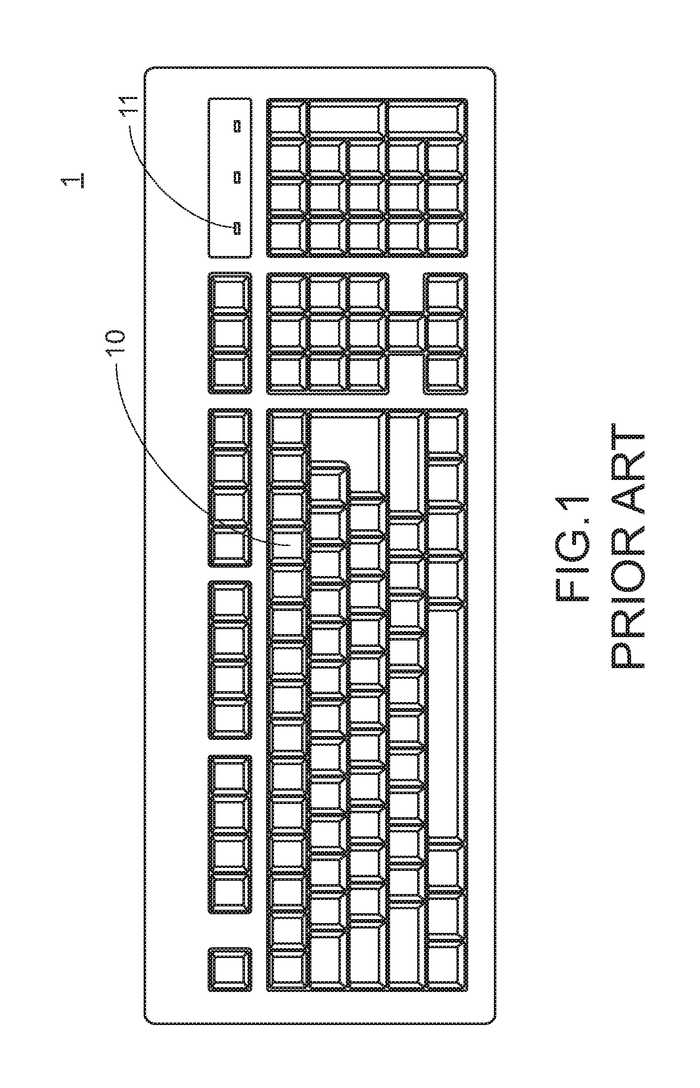 Keyboard device with luminous key