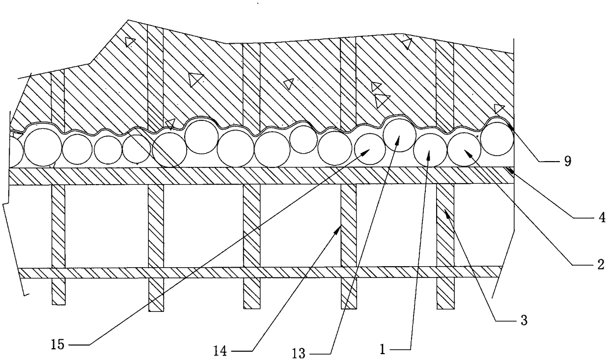 Vertical construction joint construction method of post-casting strip