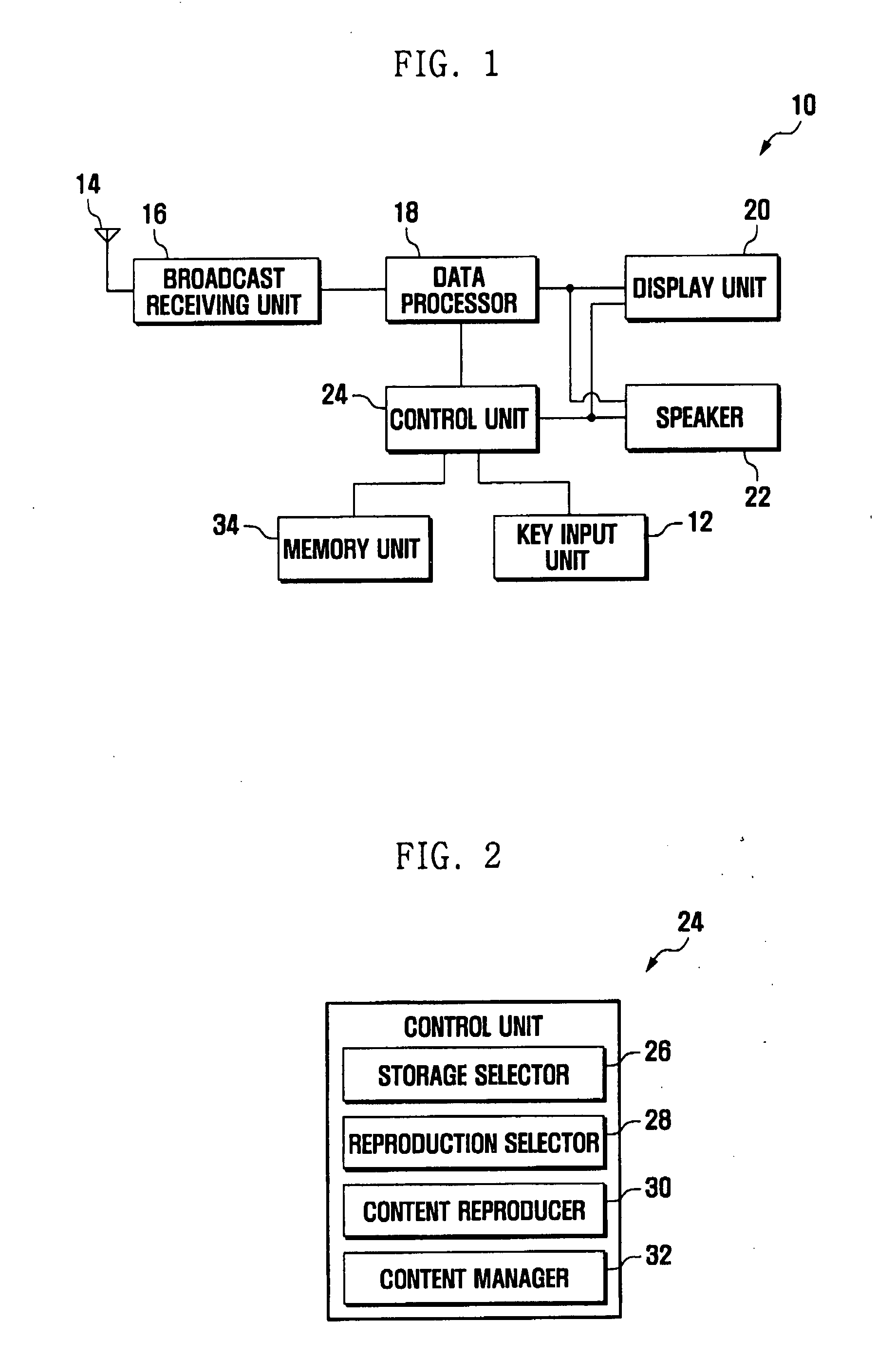 Digital broadcast receiver and data broadcast content processing method