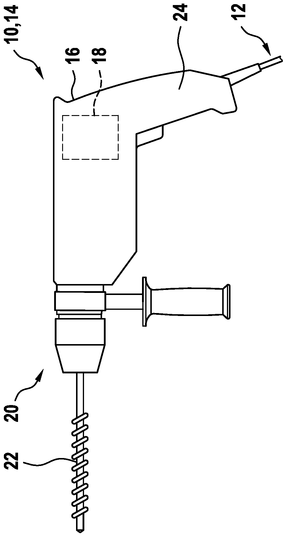 Cable for hand-held power tool