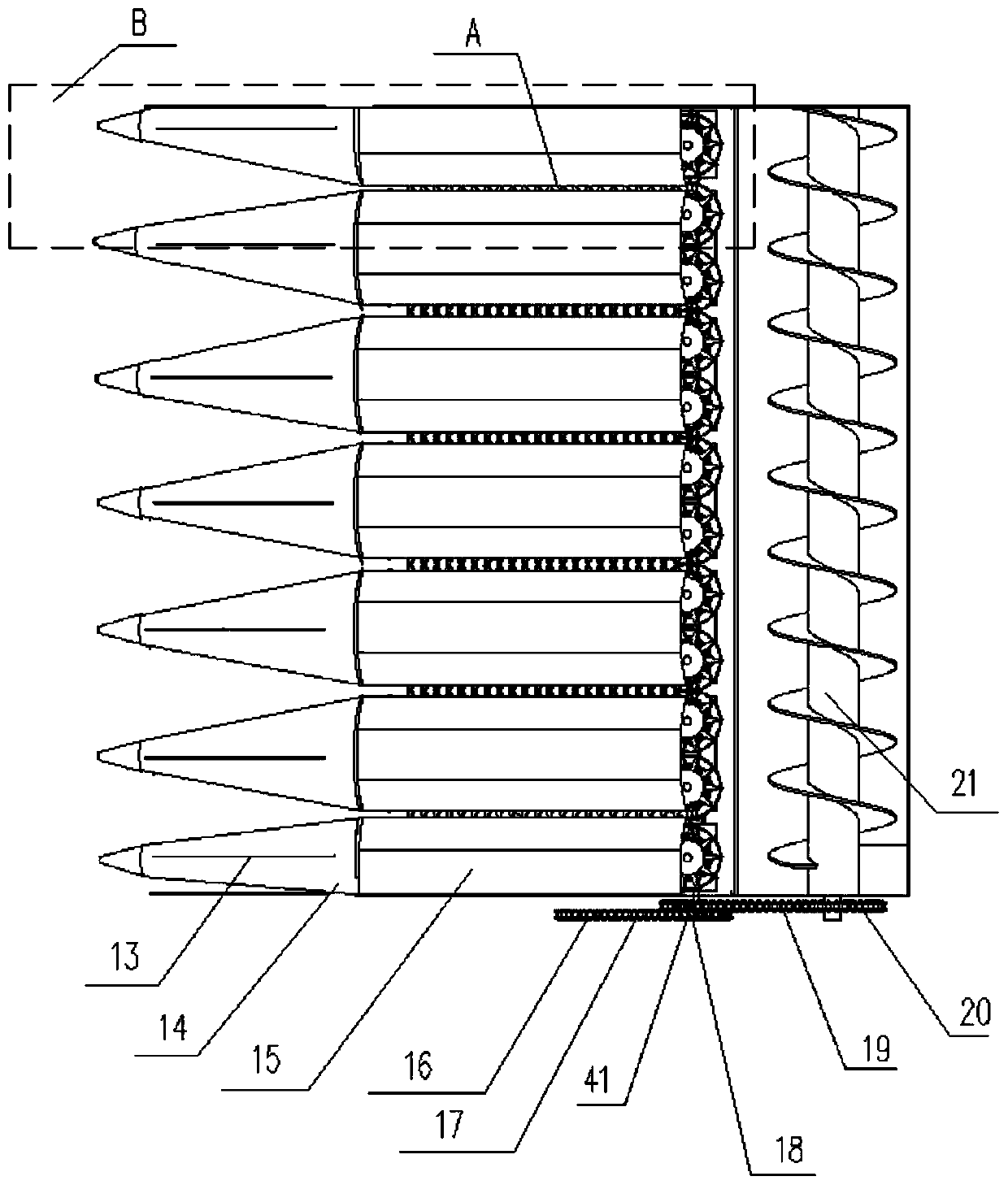 Small-size chained opium poppy harvesting machine