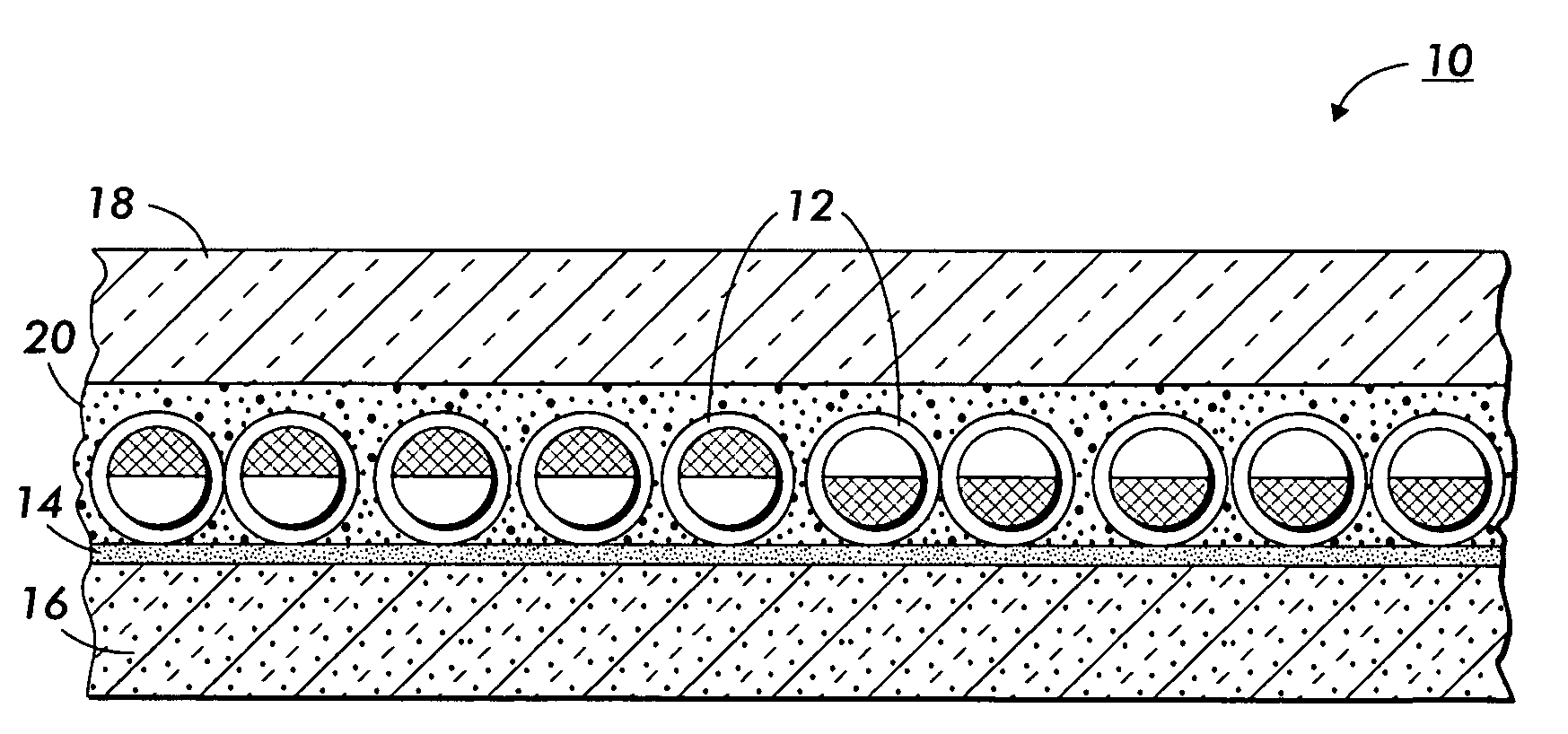 Contrast enhancement in multichromal display by incorporating a highly absorptive layer