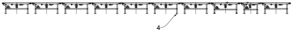 Automatic production line for veneer plywood