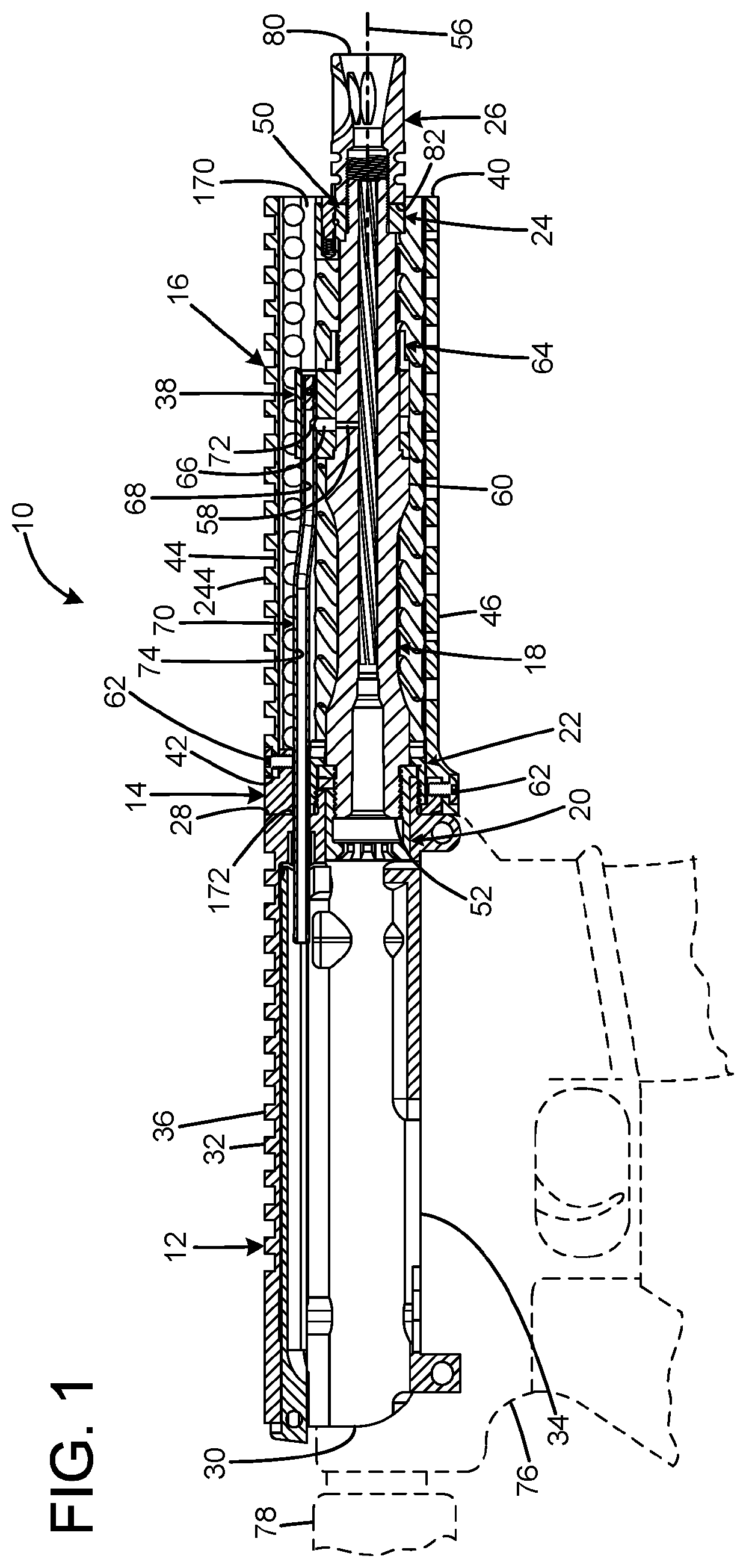 Firearm muzzle device attachment facility