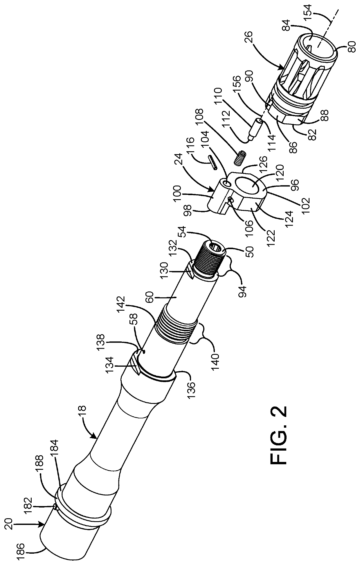 Firearm muzzle device attachment facility