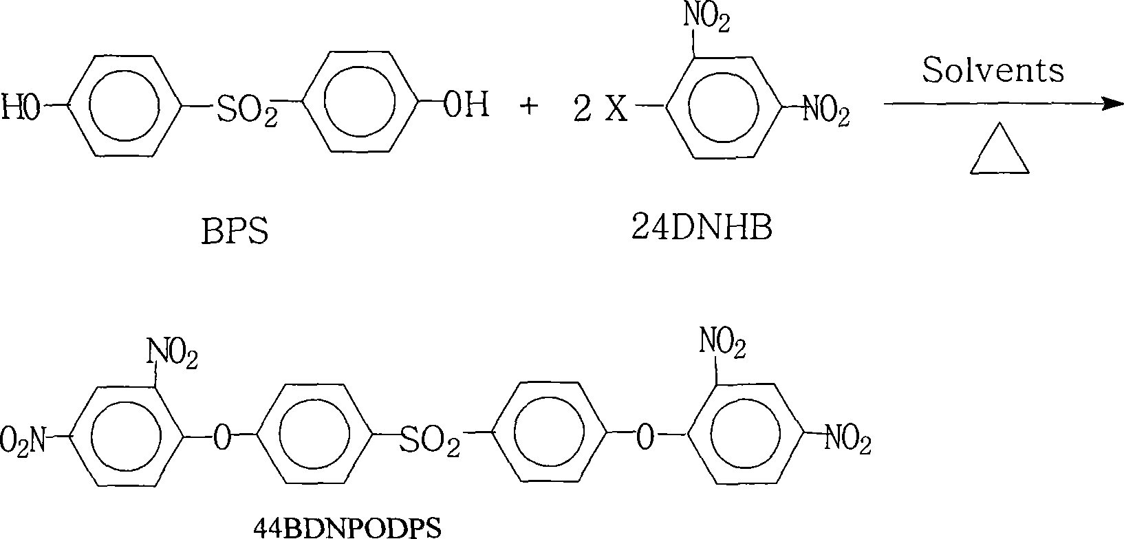 Method for preparing 4,4'-di(2,4-dinitro-phenoxy) sulfone