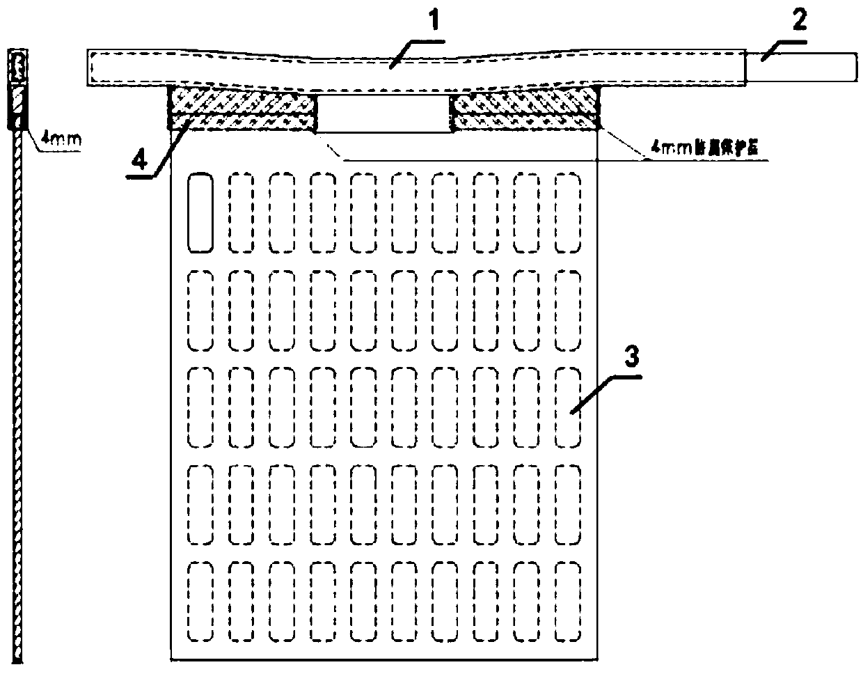 Manufacturing method of electrolytic manganese metal alloy lead-plastic composite anode